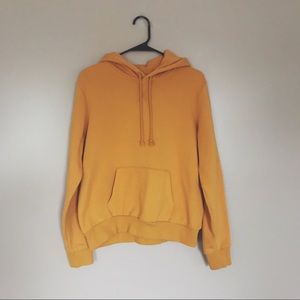 mustard yellow hoodie